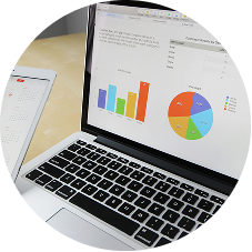 Data analytics on laptop